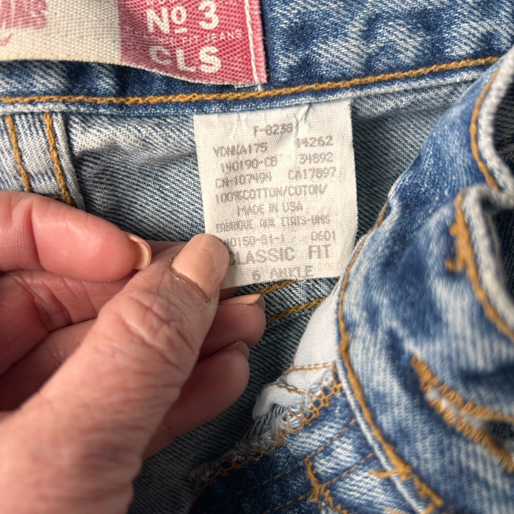 Classic 90s Gap Buttonfly Jeans 100% Cotton Size 6 Ankle - Picture 4 of 7